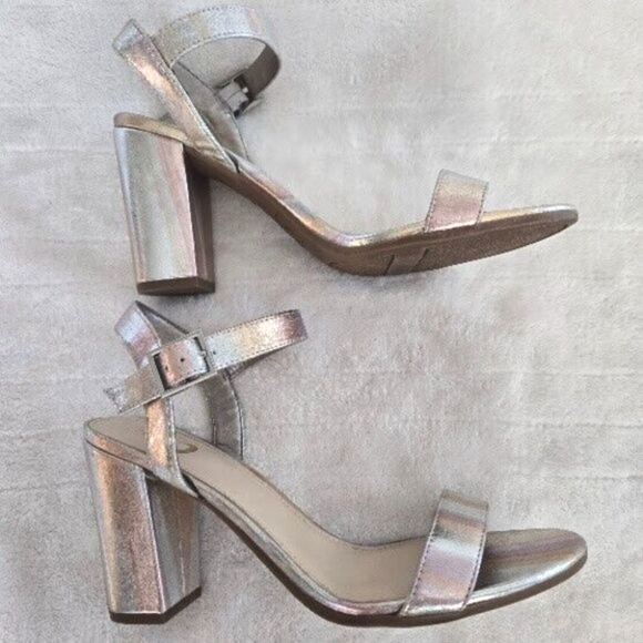 CIRCUS by SAM EDELMAN METALLIC MULTICOLOR FORMAL DRESSY ANKLE STRAP SANDALS SZ 8 - Picture 7 of 10